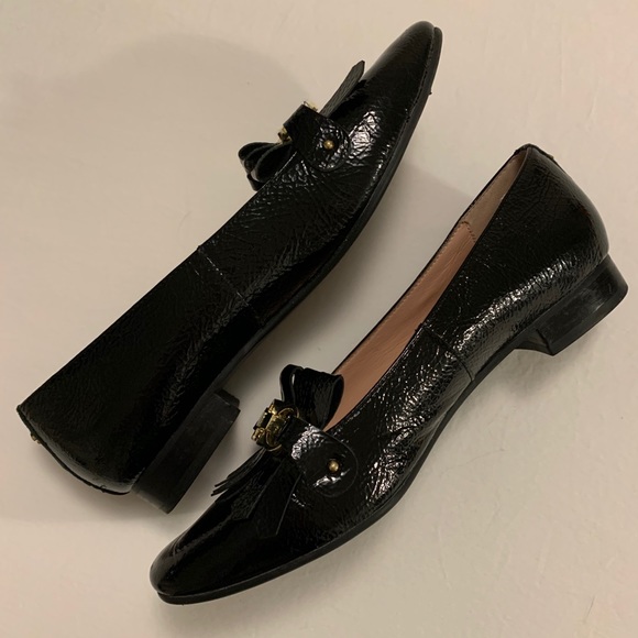 Kate Spade Black Leather Loafers - Picture 3 of 10